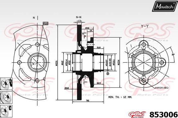 Maxtech 70200354 - Set za popravak, kočione čeljusti www.molydon.hr