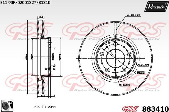 Maxtech 70200352 - Set za popravak, kočione čeljusti www.molydon.hr