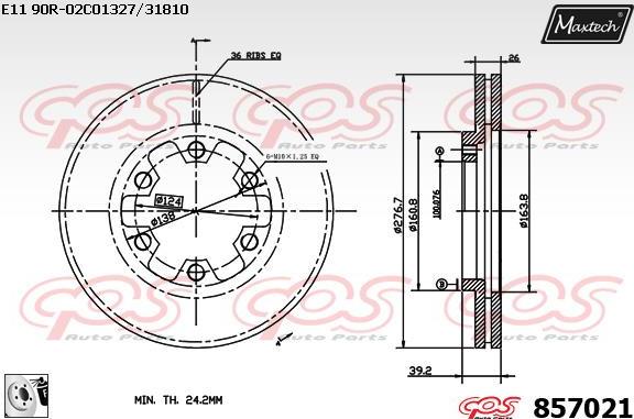 Maxtech 70200368 - Set za popravak, kočione čeljusti www.molydon.hr