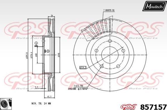 Maxtech 70200367 - Set za popravak, kočione čeljusti www.molydon.hr