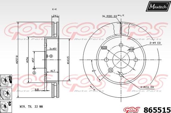 Maxtech 70200300 - Set za popravak, kočione čeljusti www.molydon.hr