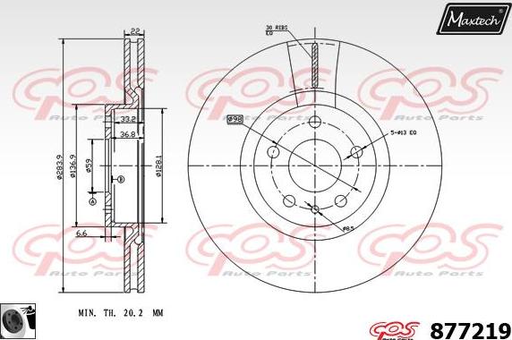 Maxtech 70200307 - Set za popravak, kočione čeljusti www.molydon.hr