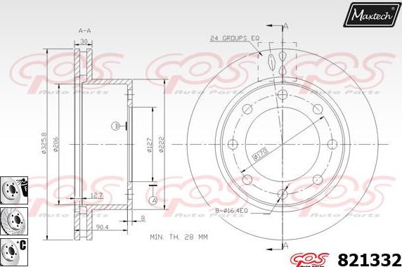 Maxtech 855053 - Kočioni disk www.molydon.hr