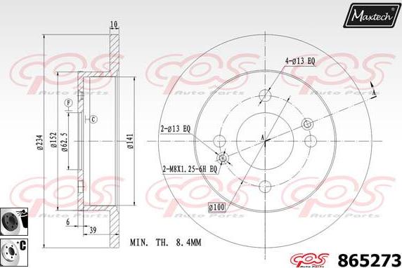 Maxtech 70200248 - Set za popravak, kočione čeljusti www.molydon.hr