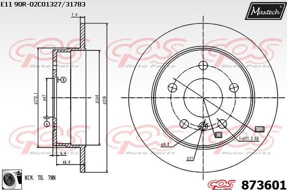 Maxtech 70200247 - Set za popravak, kočione čeljusti www.molydon.hr