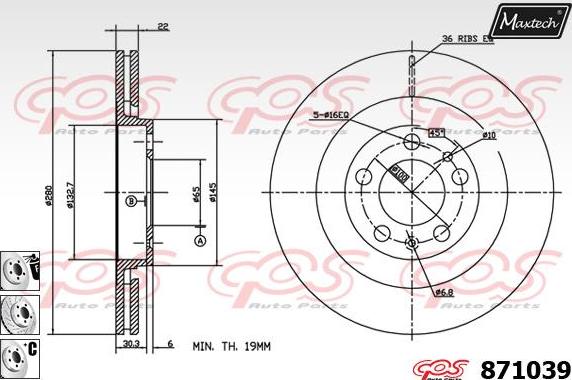 Maxtech 70200255 - Set za popravak, kočione čeljusti www.molydon.hr