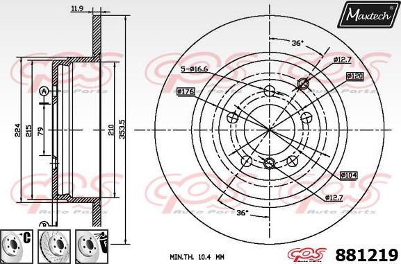 Maxtech 70203033 - Set za popravak, kočione čeljusti www.molydon.hr