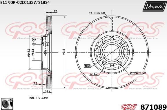 Maxtech 70200208 - Set za popravak, kočione čeljusti www.molydon.hr