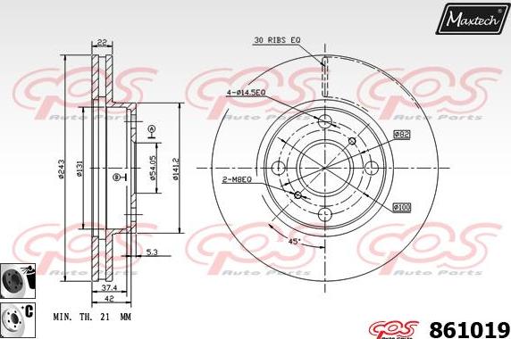 Maxtech 70200202 - Set za popravak, kočione čeljusti www.molydon.hr