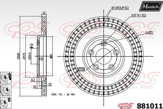 Maxtech 70200235 - Set za popravak, kočione čeljusti www.molydon.hr