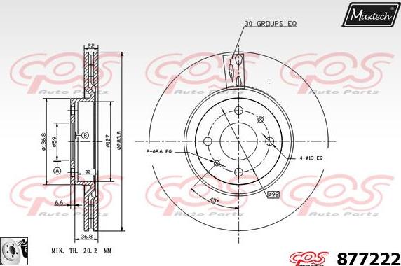 Maxtech 70200277 - Set za popravak, kočione čeljusti www.molydon.hr