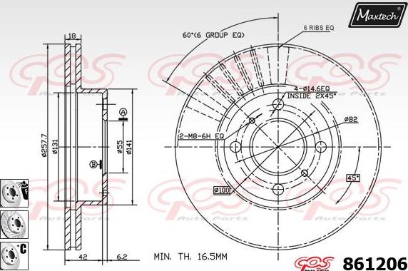 Maxtech 72942008 - Klip, kočione čeljusti www.molydon.hr