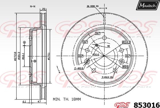 Maxtech 70200795 - Set za popravak, kočione čeljusti www.molydon.hr