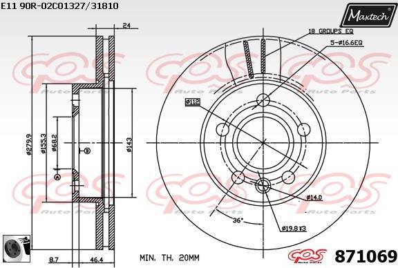 Maxtech 70200798 - Set za popravak, kočione čeljusti www.molydon.hr