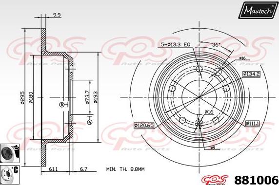 Maxtech 70200754 - Set za popravak, kočione čeljusti www.molydon.hr