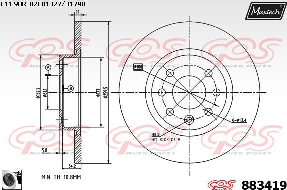 Maxtech 70200757 - Set za popravak, kočione čeljusti www.molydon.hr