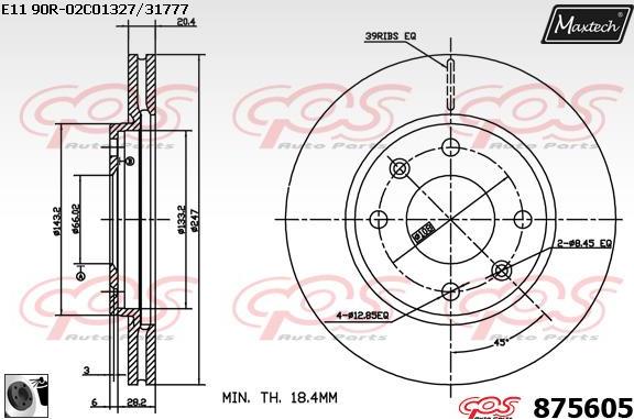 Maxtech 70200785 - Set za popravak, kočione čeljusti www.molydon.hr