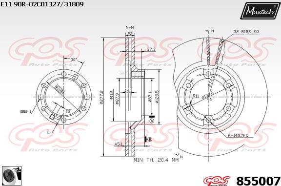 Maxtech 70200783 - Set za popravak, kočione čeljusti www.molydon.hr