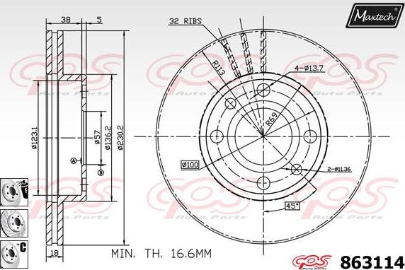 Maxtech 70200782 - Set za popravak, kočione čeljusti www.molydon.hr