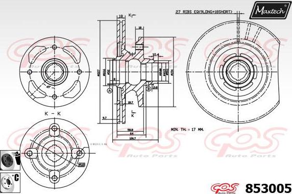 Maxtech 70200730 - Set za popravak, kočione čeljusti www.molydon.hr