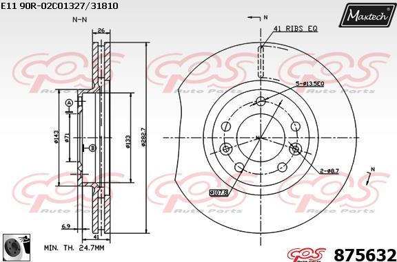 Maxtech 70200732 - Set za popravak, kočione čeljusti www.molydon.hr