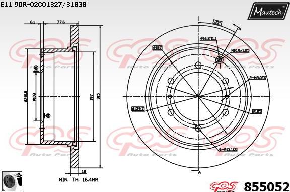 Maxtech 70203052 - Set za popravak, kočione čeljusti www.molydon.hr