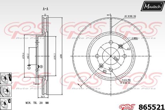 Maxtech 70203013 - Set za popravak, kočione čeljusti www.molydon.hr