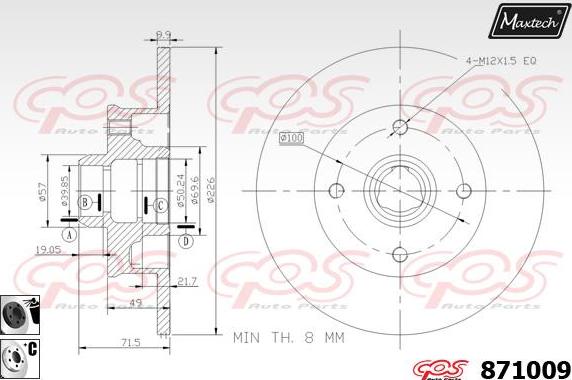 Maxtech 70203012 - Set za popravak, kočione čeljusti www.molydon.hr