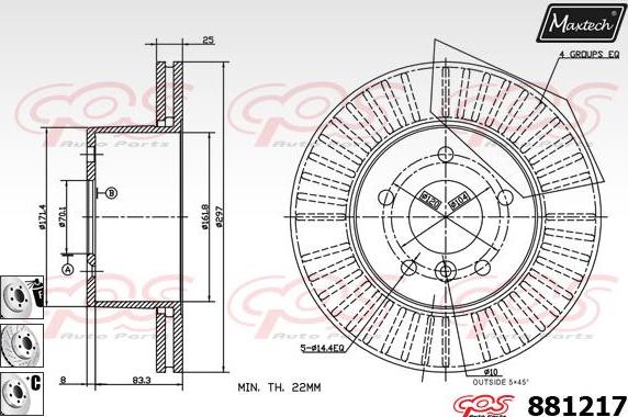 Maxtech 873549 - Kočioni disk www.molydon.hr