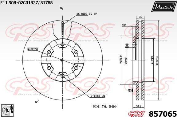 Maxtech 71810050 - Vodeci zavrtanj, kočione čeljusti www.molydon.hr