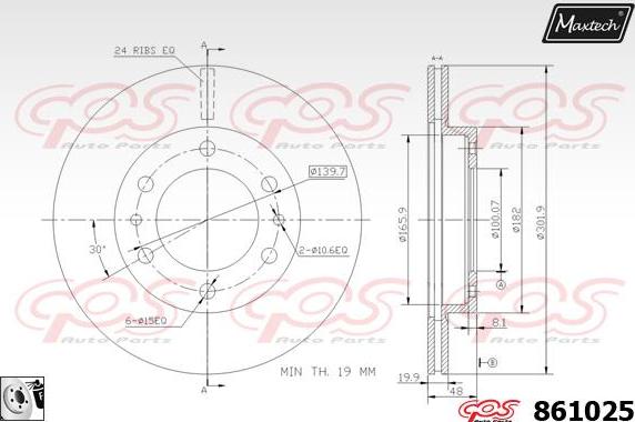 Maxtech 71810006 - Vodeci zavrtanj, kočione čeljusti www.molydon.hr