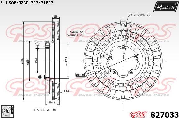 Maxtech 71810002 - Vodeci zavrtanj, kočione čeljusti www.molydon.hr