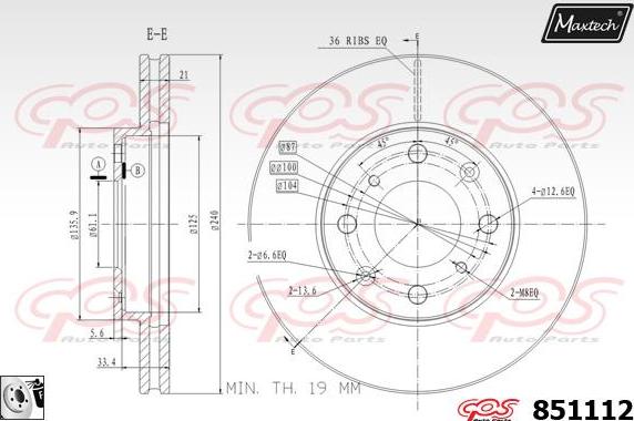 Maxtech 71810007 - Vodeci zavrtanj, kočione čeljusti www.molydon.hr