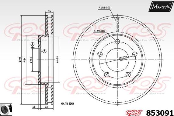 Maxtech 71810032 - Vodeci zavrtanj, kočione čeljusti www.molydon.hr