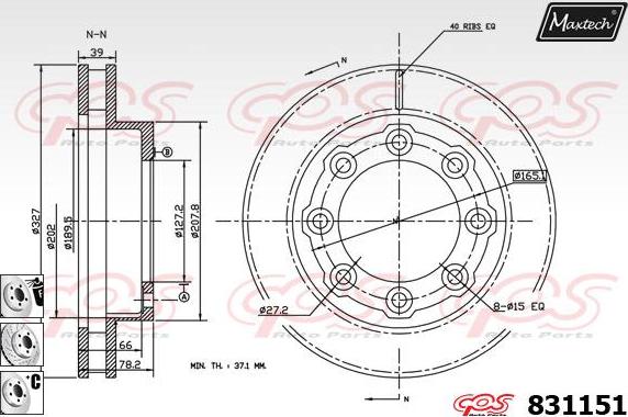 Maxtech 857139 - Kočioni disk www.molydon.hr