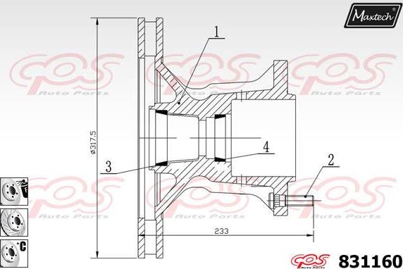 Maxtech 857171 - Kočioni disk www.molydon.hr