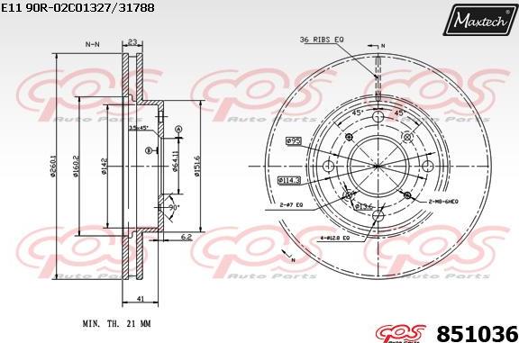 Maxtech 71810144 - Vodeci zavrtanj, kočione čeljusti www.molydon.hr