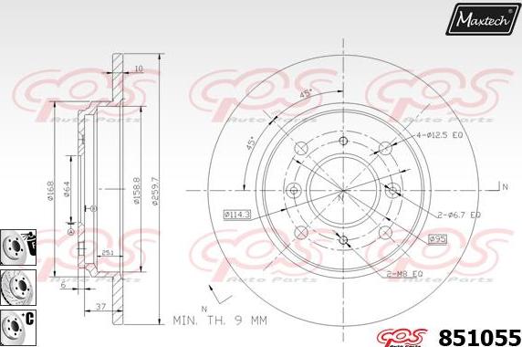 Maxtech 72948039 - Klip, kočione čeljusti www.molydon.hr