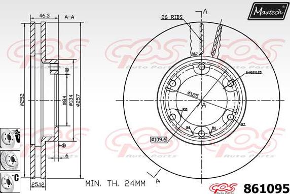 Maxtech 861130 - Kočioni disk www.molydon.hr