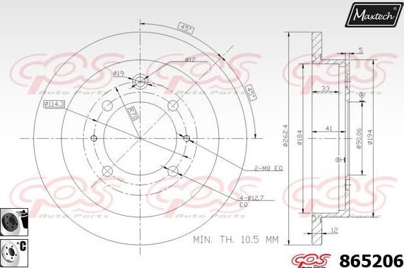 Maxtech 72944012 - Klip, kočione čeljusti www.molydon.hr