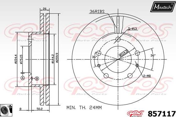 Maxtech 72944030 - Klip, kočione čeljusti www.molydon.hr