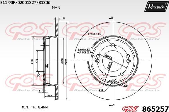 Maxtech 72944025 - Klip, kočione čeljusti www.molydon.hr