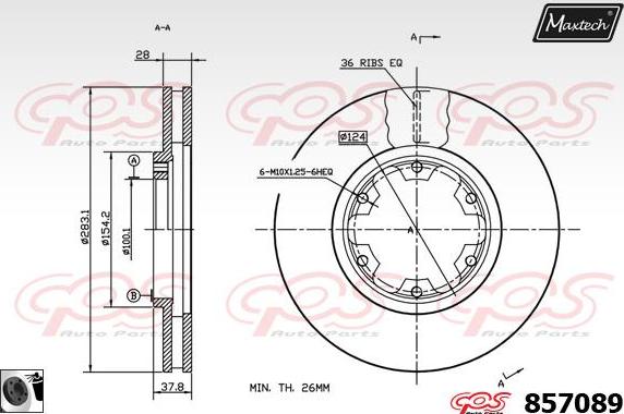 Maxtech 72944028 - Klip, kočione čeljusti www.molydon.hr