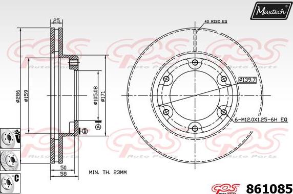 Maxtech 861228 - Kočioni disk www.molydon.hr