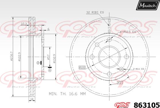 Maxtech 72945004 - Klip, kočione čeljusti www.molydon.hr