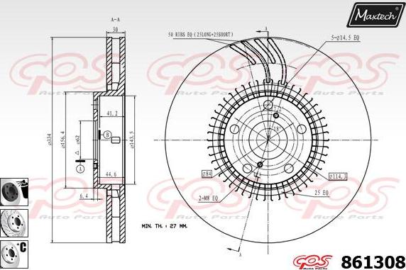 Maxtech 72945015 - Klip, kočione čeljusti www.molydon.hr