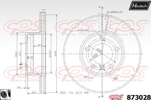 Maxtech 72945010 - Klip, kočione čeljusti www.molydon.hr