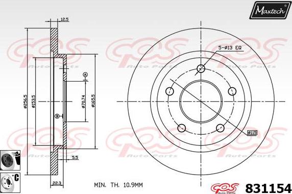 Maxtech 72945029 - Klip, kočione čeljusti www.molydon.hr