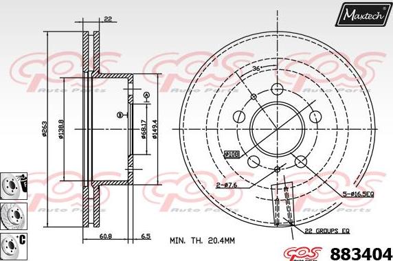 Maxtech 72946006 - Klip, kočione čeljusti www.molydon.hr