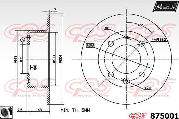 Maxtech 72946007 - Klip, kočione čeljusti www.molydon.hr